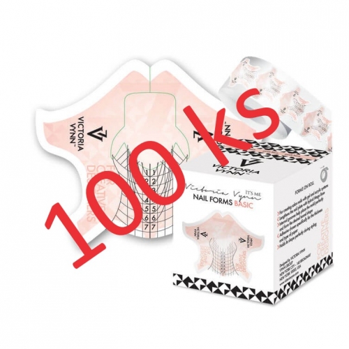 ŠABLÓNY NA NECHTY - NAIL FORMS - 100 ks
